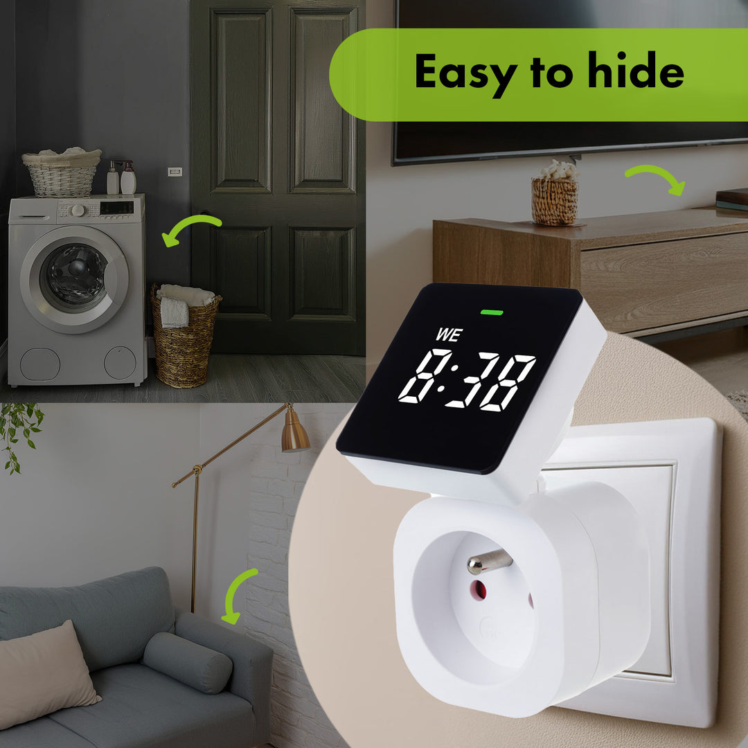 Digitális időzítő kapcsoló GreenBlue GB610 E max terhelés 16A IP20