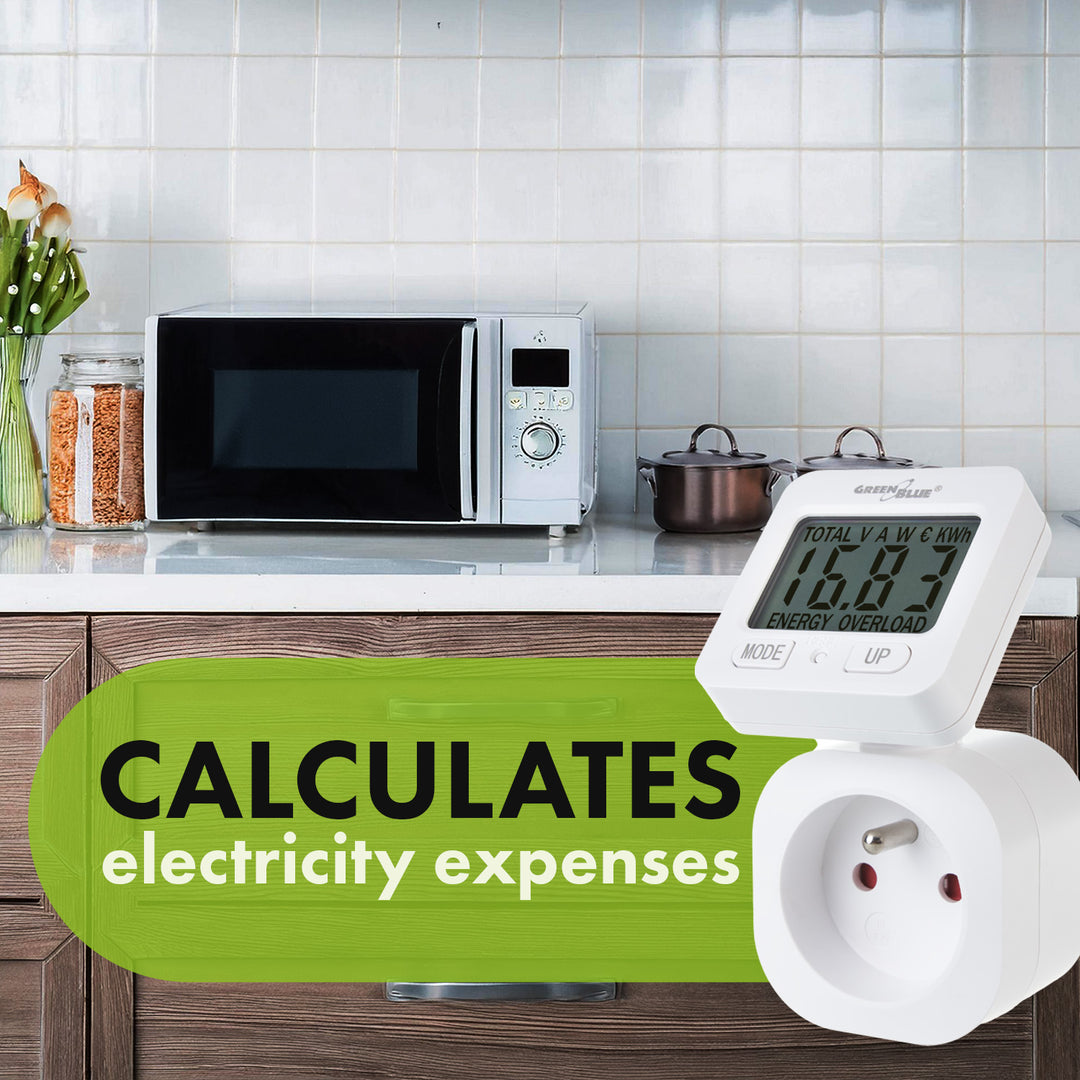 GreenBlue energiamérő 16A max 3680W memória biztonsági mentés
