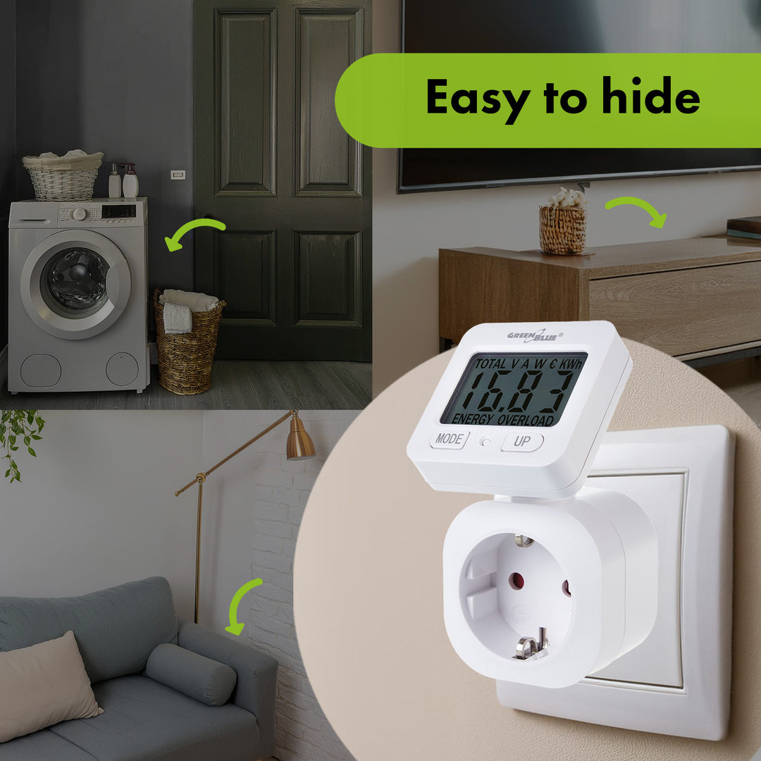 GreenBlue energiamérő 16A max 3680W memória biztonsági mentés