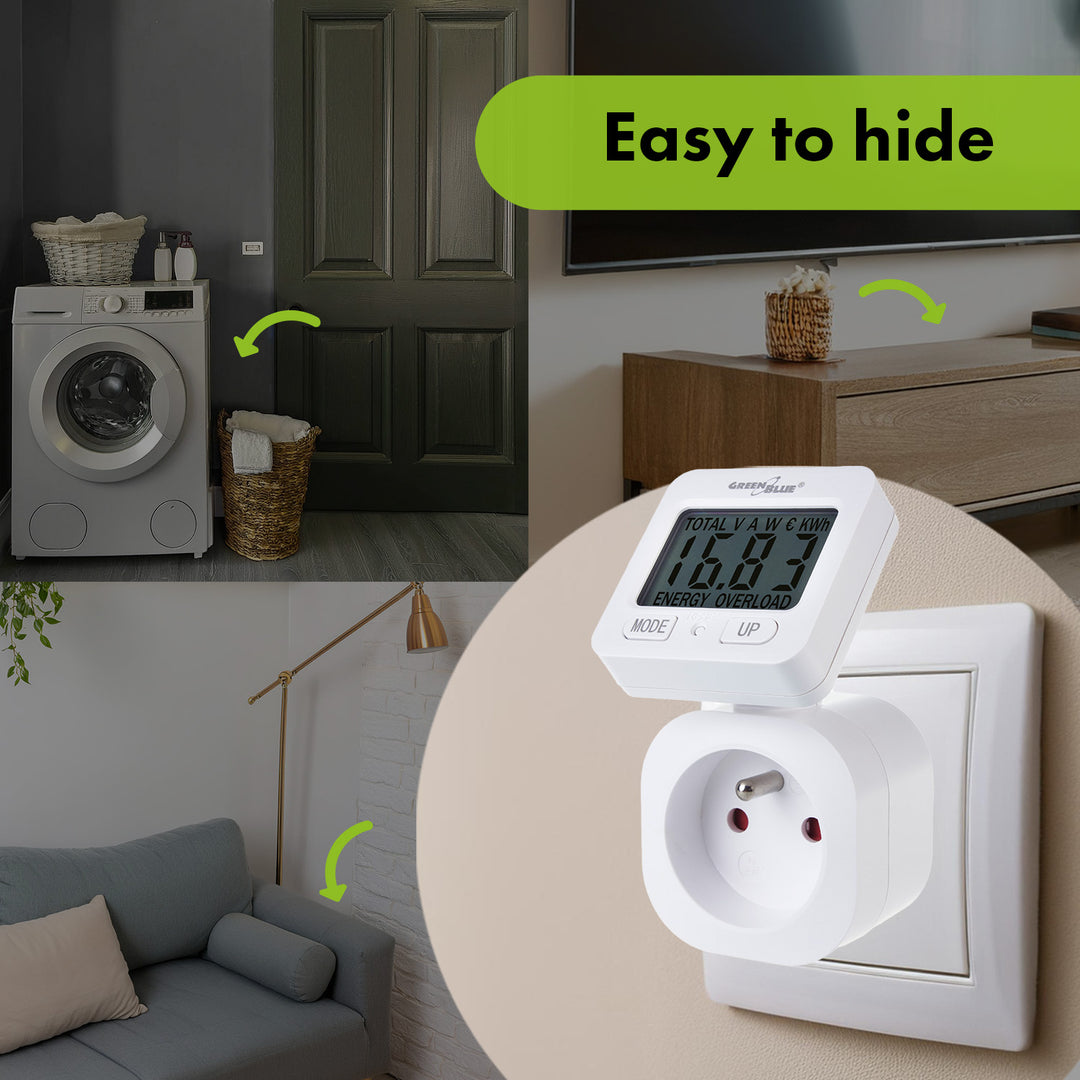 GreenBlue energiamérő 16A max 3680W memória mentés GB615 E