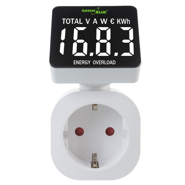 GreenBlue energiamérő 16A max 3680W memória biztonsági mentés