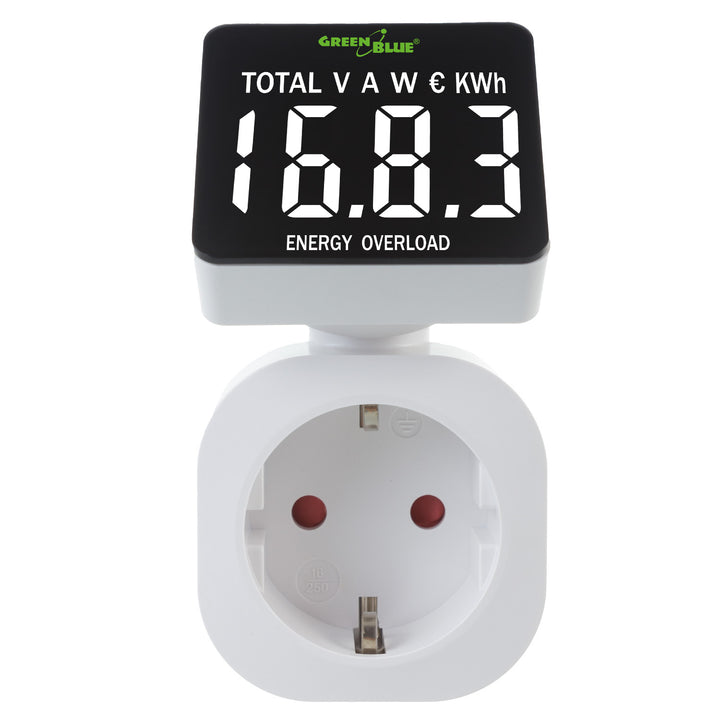 GreenBlue energiamérő 16A max 3680W memória biztonsági mentés
