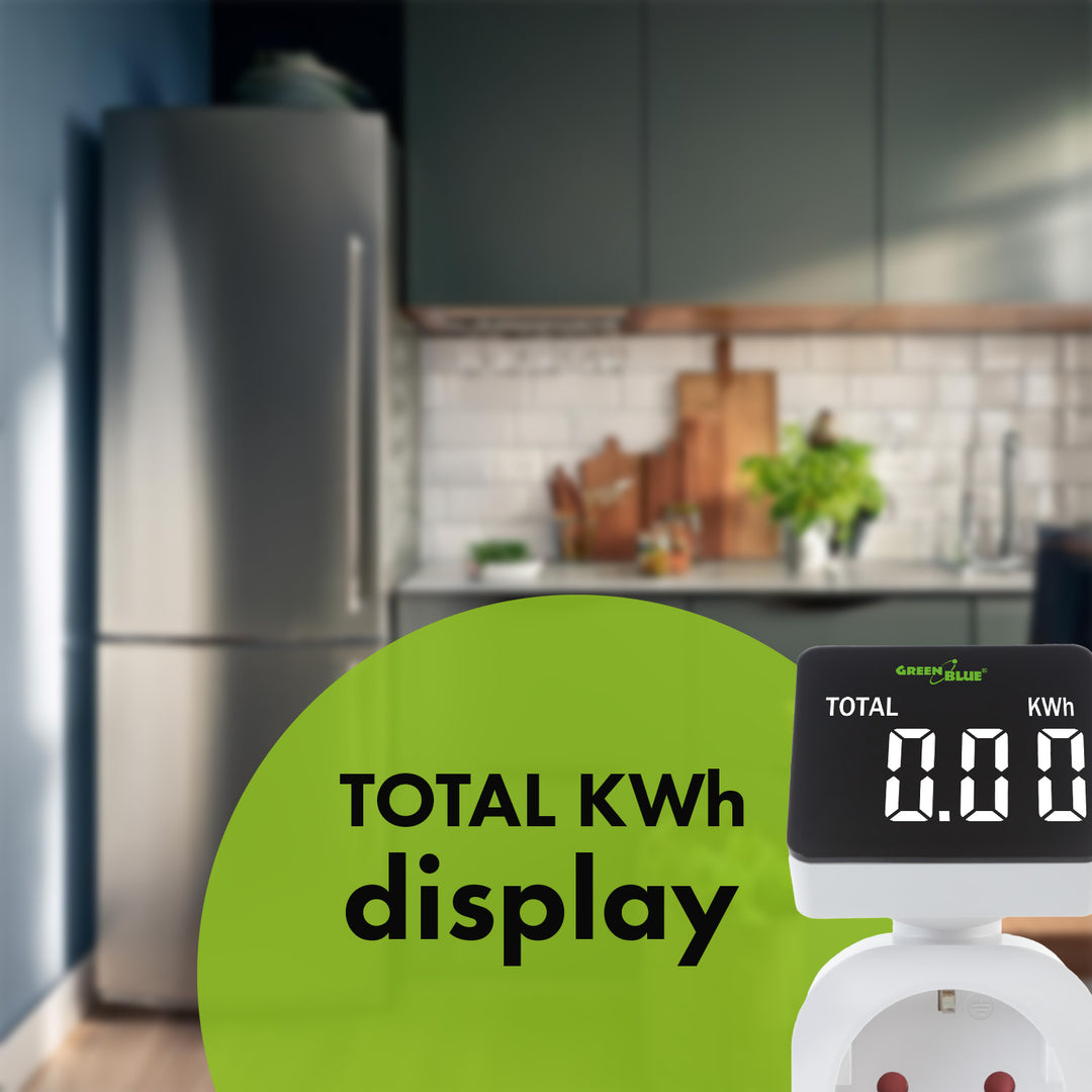 GreenBlue energiamérő 16A max 3680W memória biztonsági mentés