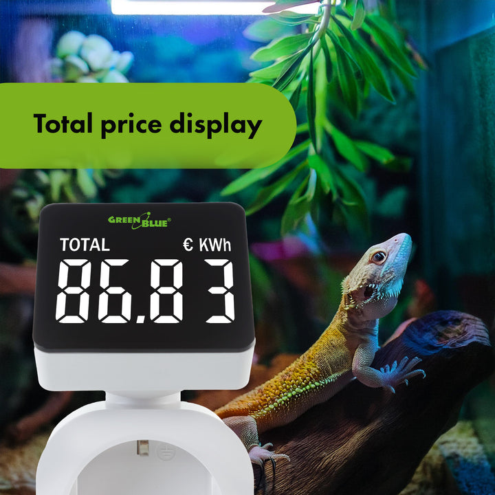 GreenBlue energiamérő 16A max 3680W memória biztonsági mentés