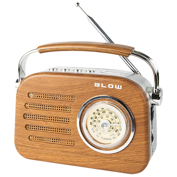 Hordozható analóg AM/FM Bluetooth rádió RA3 akkumulátor és hálózati tápegység Fújás