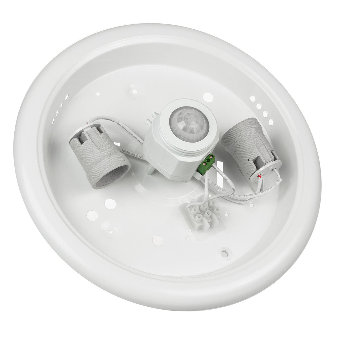 Plafond PIR érzékelővel Maclean, mennyezet, LED fényforrással, 2x max. 40W, E27, 220-240V~ 50/60Hz, MCE324 + 2xMCE284