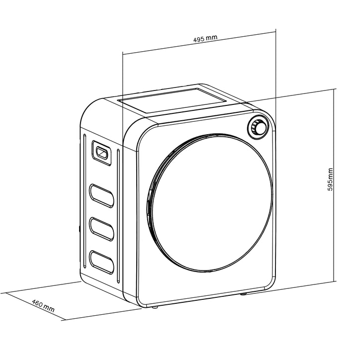 GreenBlue elektromos szárítógép 3 kg-os töltetű GB410