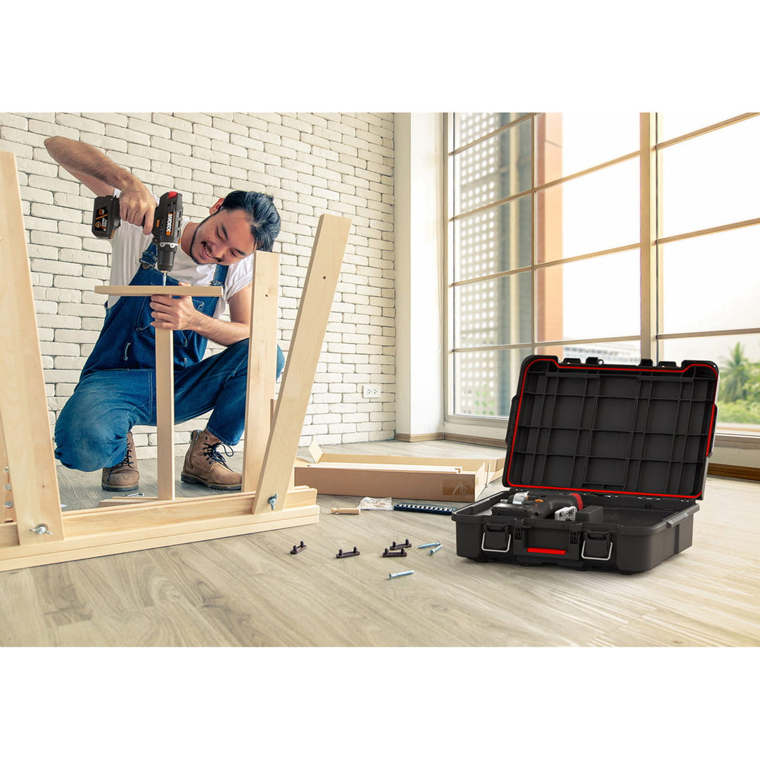 Keter szerszámtáska, kivehető rekeszekkel, szervező, fekete, Stack'N'Roll 253382