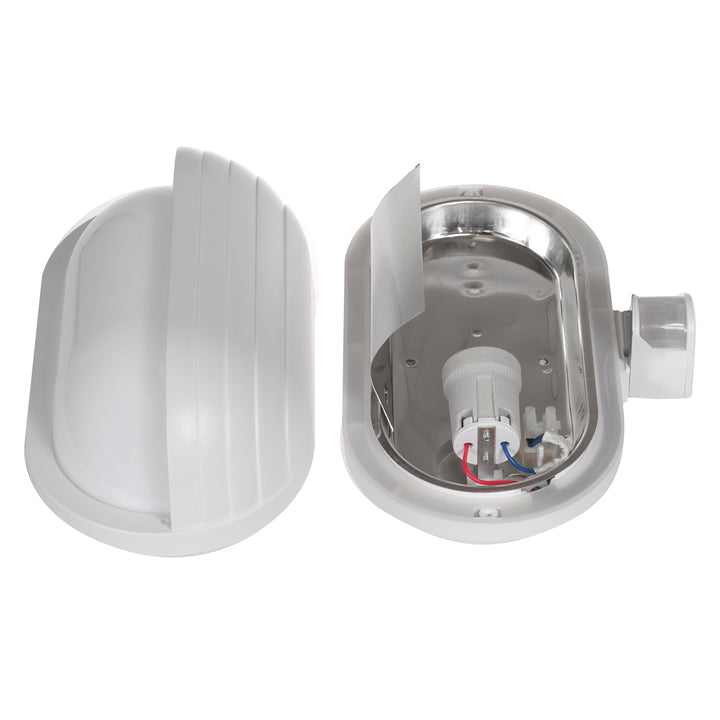Maclean fali lámpatest, PIR érzékelővel, max. 60W, 180°, MCE33 W + LED 6W