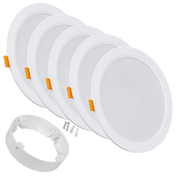 5x Maclean LED mennyezeti panel, süllyesztett SLIM, 18W, semleges fehér 4000K, 170*26mm, 1800 lm, MCE372 R + felületi adapter MCE377 R