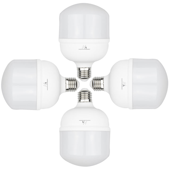 4x Maclean LED izzó, E27, 28W, 220-240V AC, hidegfehér, 6500K, 2940lm, MCE302 CW