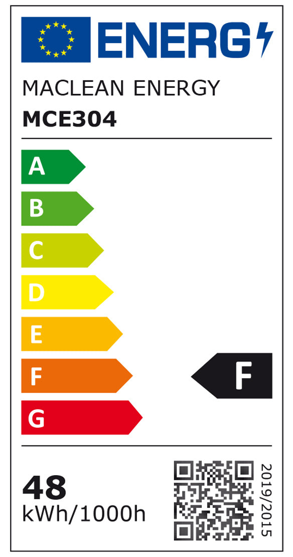 4x Maclean LED izzó, E27, 48W, 220-240V AC, hideg fehér, 6500K, 5040lm, MCE304 CW
