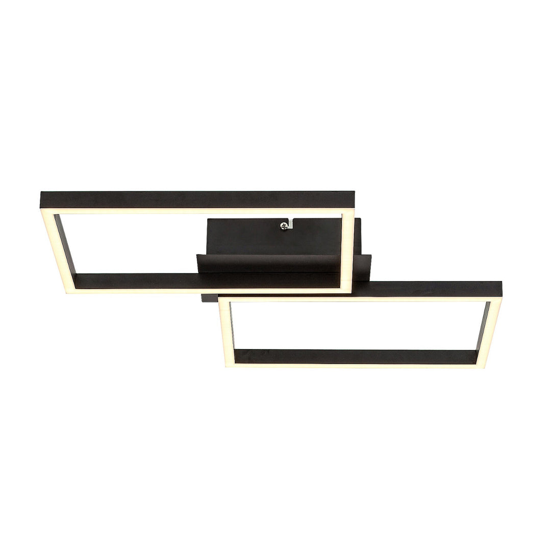 Rabalux, mennyezeti lámpa, LED 40W, fekete, távirányítóval, Ludano