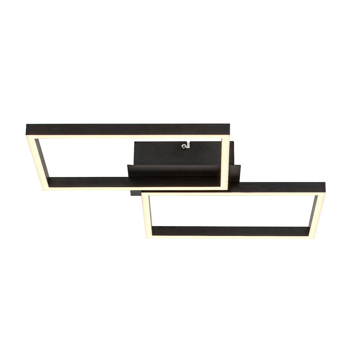 Rabalux, mennyezeti lámpa, LED 40W, fekete, távirányítóval, Ludano