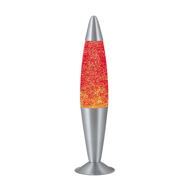 Rabalux lámpa, láva típusú, csillámmal, 25W, narancssárga, Glitter