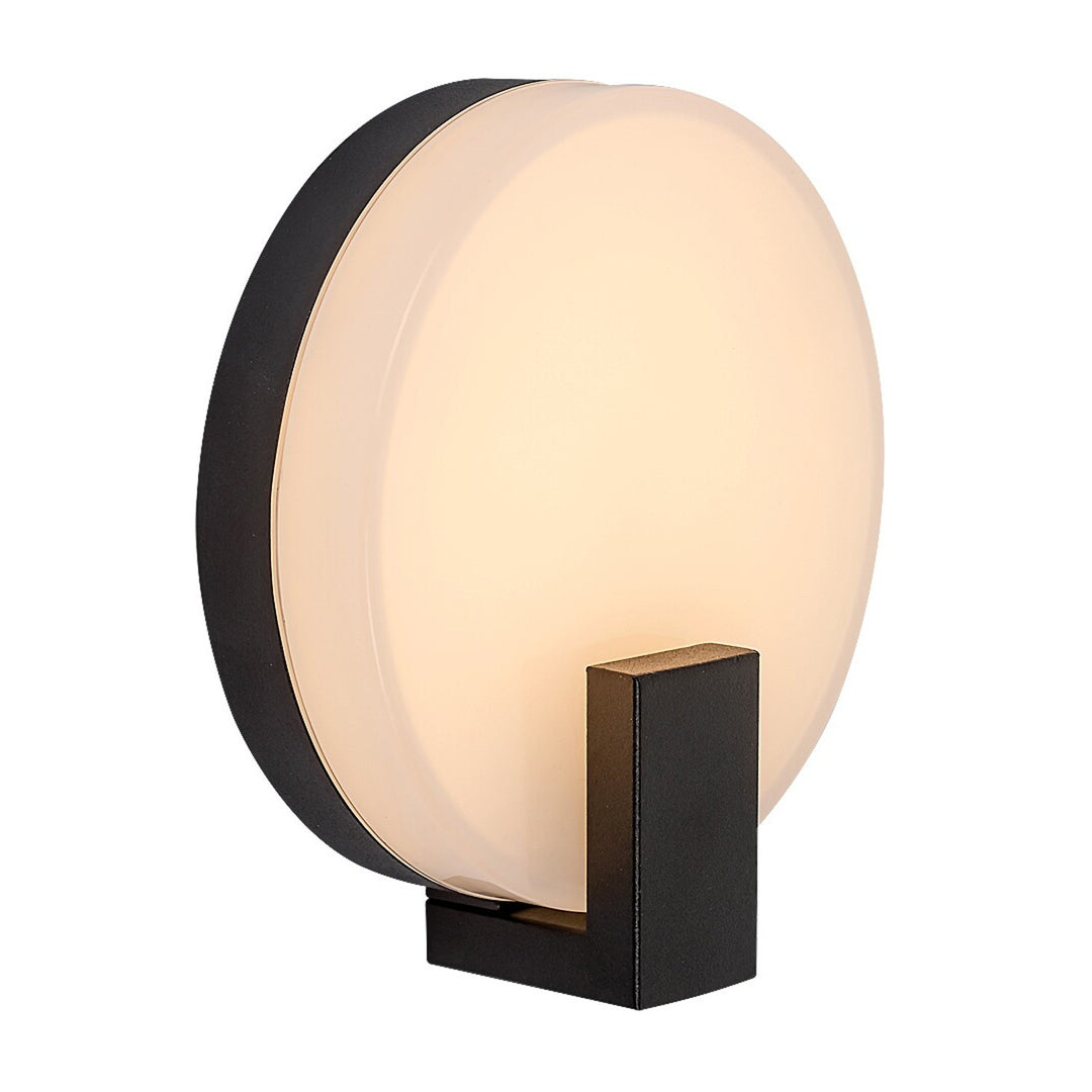Rabalux fali lámpa, kültéri, kör alakú, IP44, 10W, fekete, Ciprus