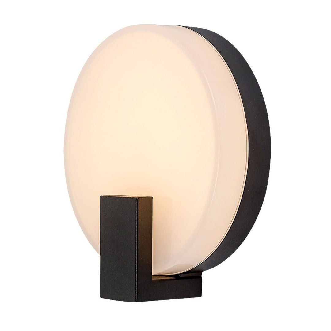 Rabalux fali lámpa, kültéri, kör alakú, IP44, 10W, fekete, Ciprus
