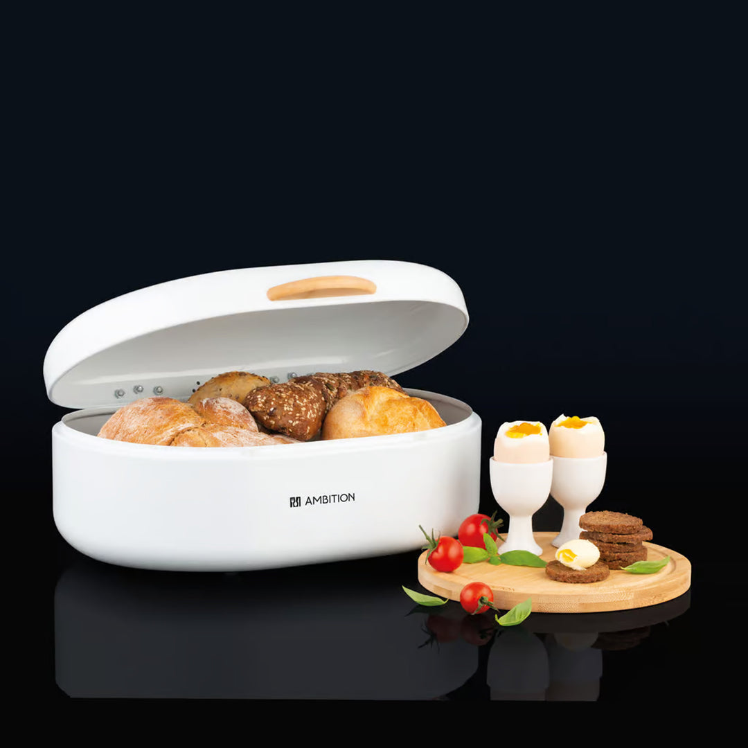 Ambition kenyérsütő, acél, fa fogantyúval, fehér, 35 cm, Olivier