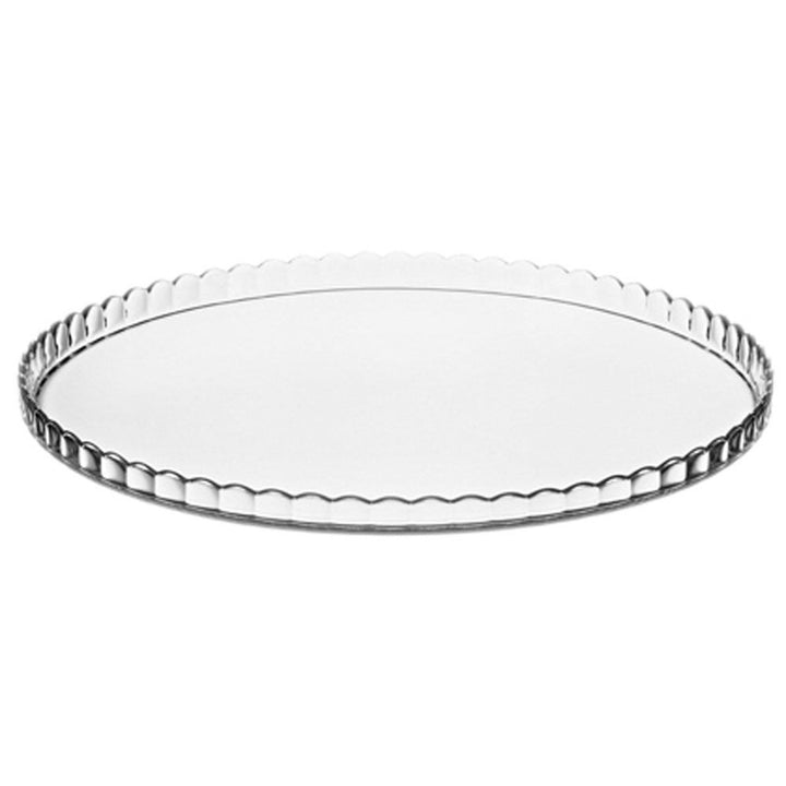 Pasabahce tálalótál, üveg, üvegárnyékolóval, 32 cm, Patisserie
