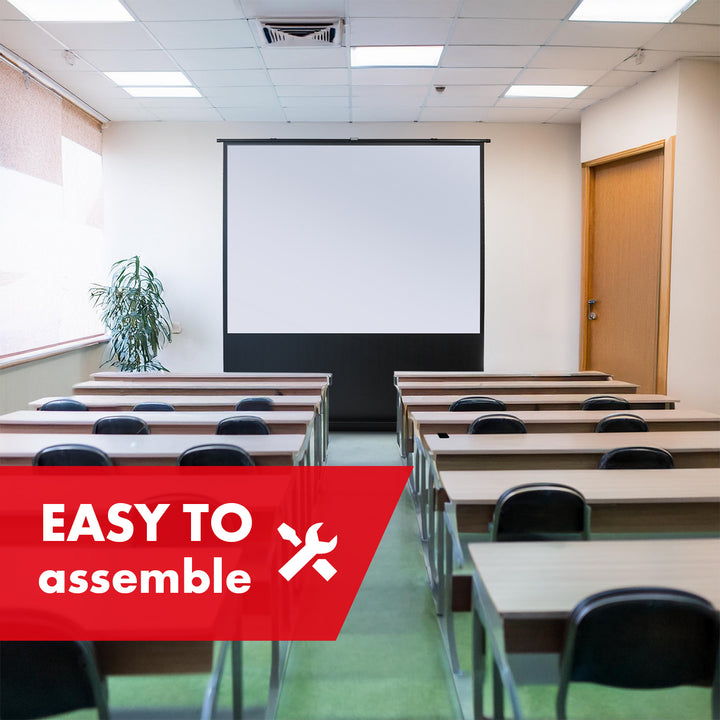 Hordozható vetítővászon Maclean, kompakt, padló, 66", 16:9, MC-210