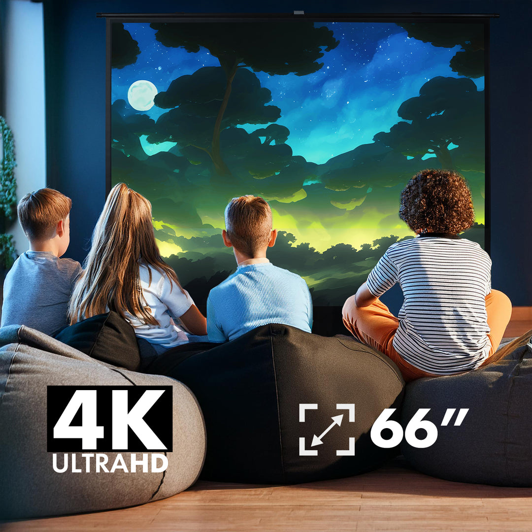 Hordozható vetítővászon Maclean, kompakt, padló, 66", 16:9, MC-210