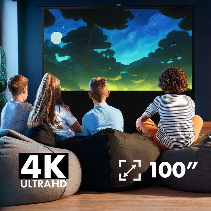 Maclean hordozható vetítővászon, kompakt, padlóra állítható, 100", 16:10, MC-213