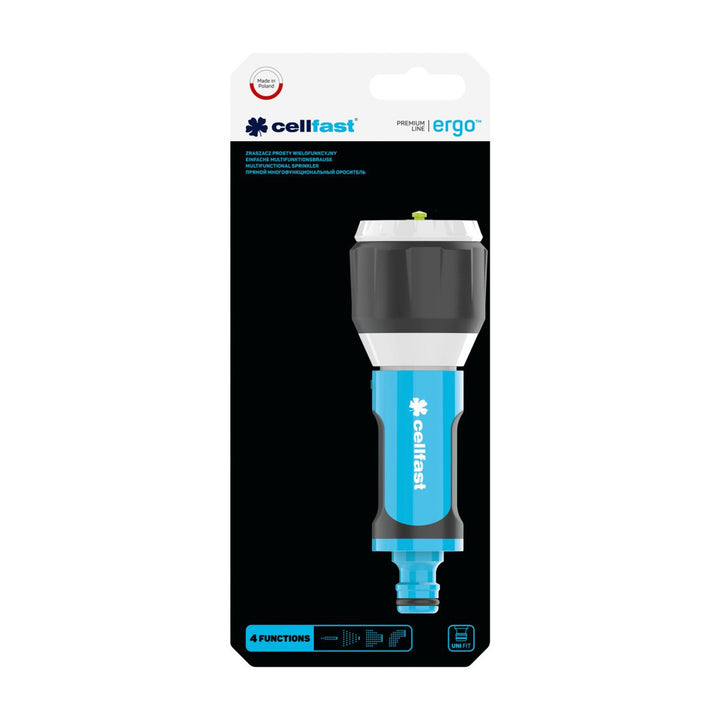 Cellfast szórófej, egyenes, többfunkciós, fokozatmentesen állítható, Ergo