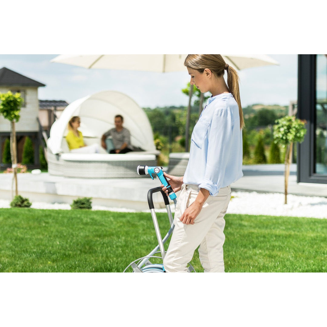 Cellfast kerti szett, kocsi, 20m 3/4 tömlő, locsoló, szerelvények, EXPLORER