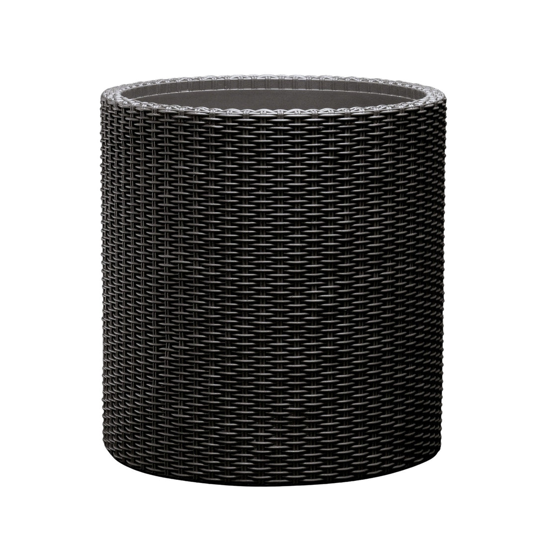 Keter virágcserép, kerek, átmérő 36 cm, antracit, Cylinder Planter M