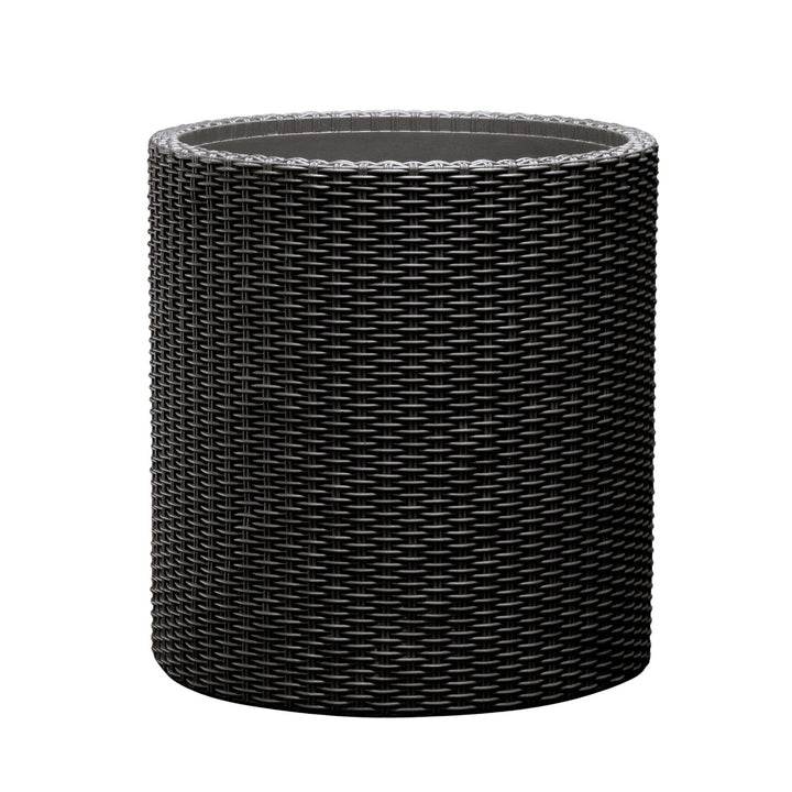 Keter virágcserép, kerek, átmérő 36 cm, antracit, Cylinder Planter M