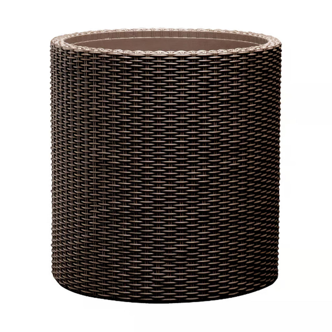 Keter virágcserép, kerek, átmérő 36 cm, bronz, Cylinder Planter M