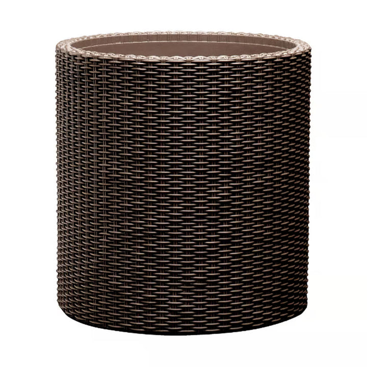 Keter virágcserép, kerek, átmérő 36 cm, bronz, Cylinder Planter M