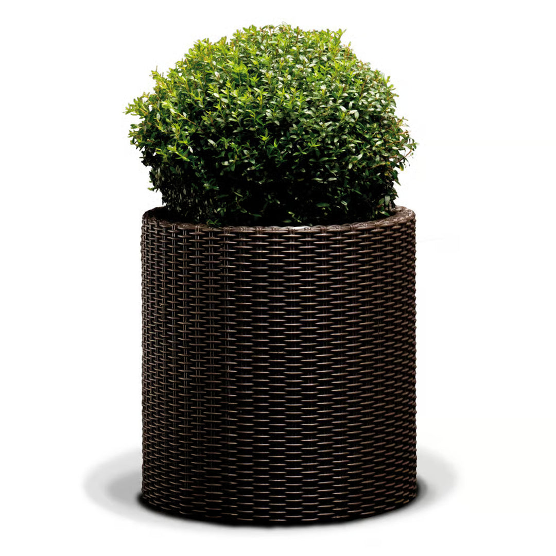 Keter virágcserép, kerek, átmérő 43,7 cm, bronz, Cylinder Planter L