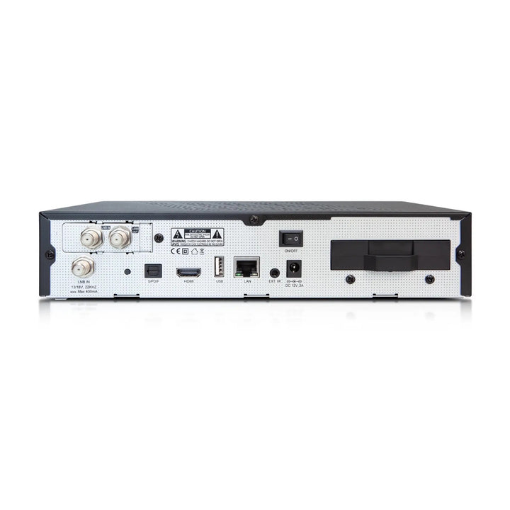 AB műholdvevő, 4K, Flash 8 GB, 2 GB DDR4 RAM, 2x USB 2.0, PULSe 4K, PULSe 4K