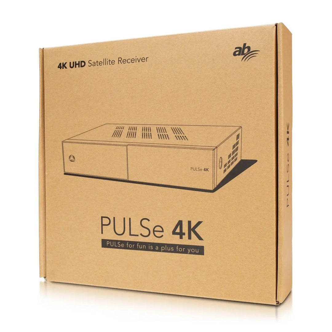 AB műholdvevő, 4K, Flash 8 GB, 2 GB DDR4 RAM, 2x USB 2.0, PULSe 4K, PULSe 4K