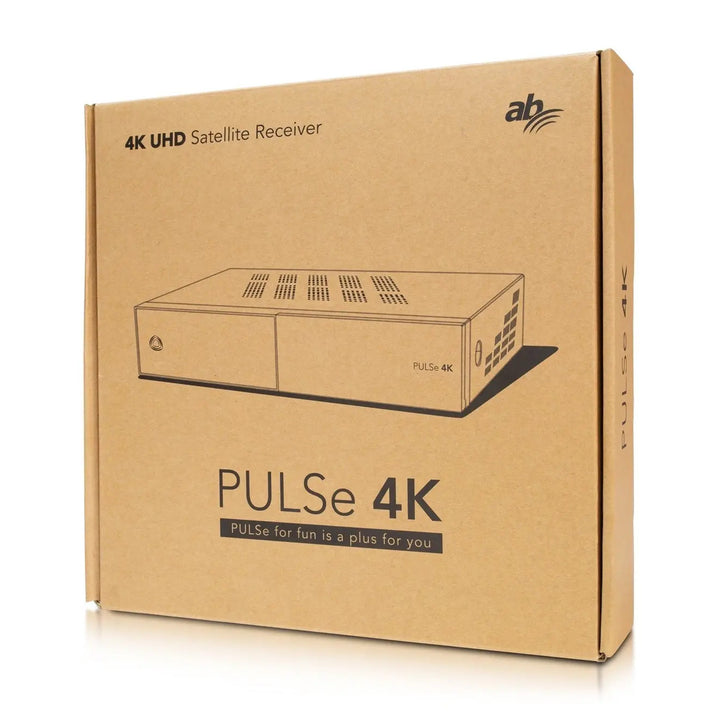 AB műholdvevő, 4K, Flash 8 GB, 2 GB DDR4 RAM, 2x USB 2.0, PULSe 4K, PULSe 4K