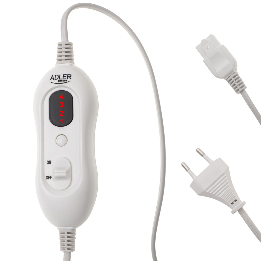 Adler ágyéki melegítő öv, 4 hőmérséklet beállítás, teljesítmény 100W, LCD távirányító, AD 7437