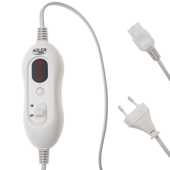 Adler ágyéki melegítő öv, 4 hőmérséklet beállítás, teljesítmény 100W, LCD távirányító, AD 7437