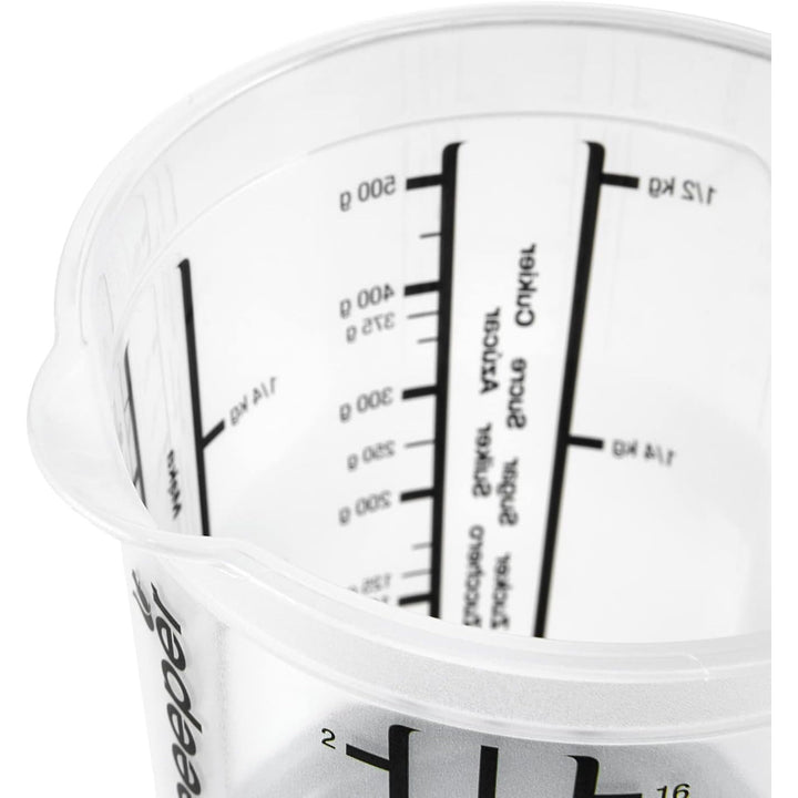 Keeeper mérőedény, csúszásmentes, fogantyúval, 0,5l, nordic grey, Masimmo