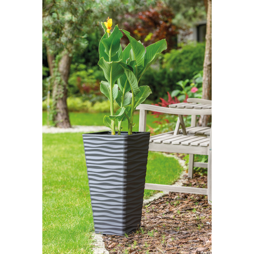 Sahara Dunes Slim négyzet alakú burkolat 35 cm antracit beltéri és kültéri használatra