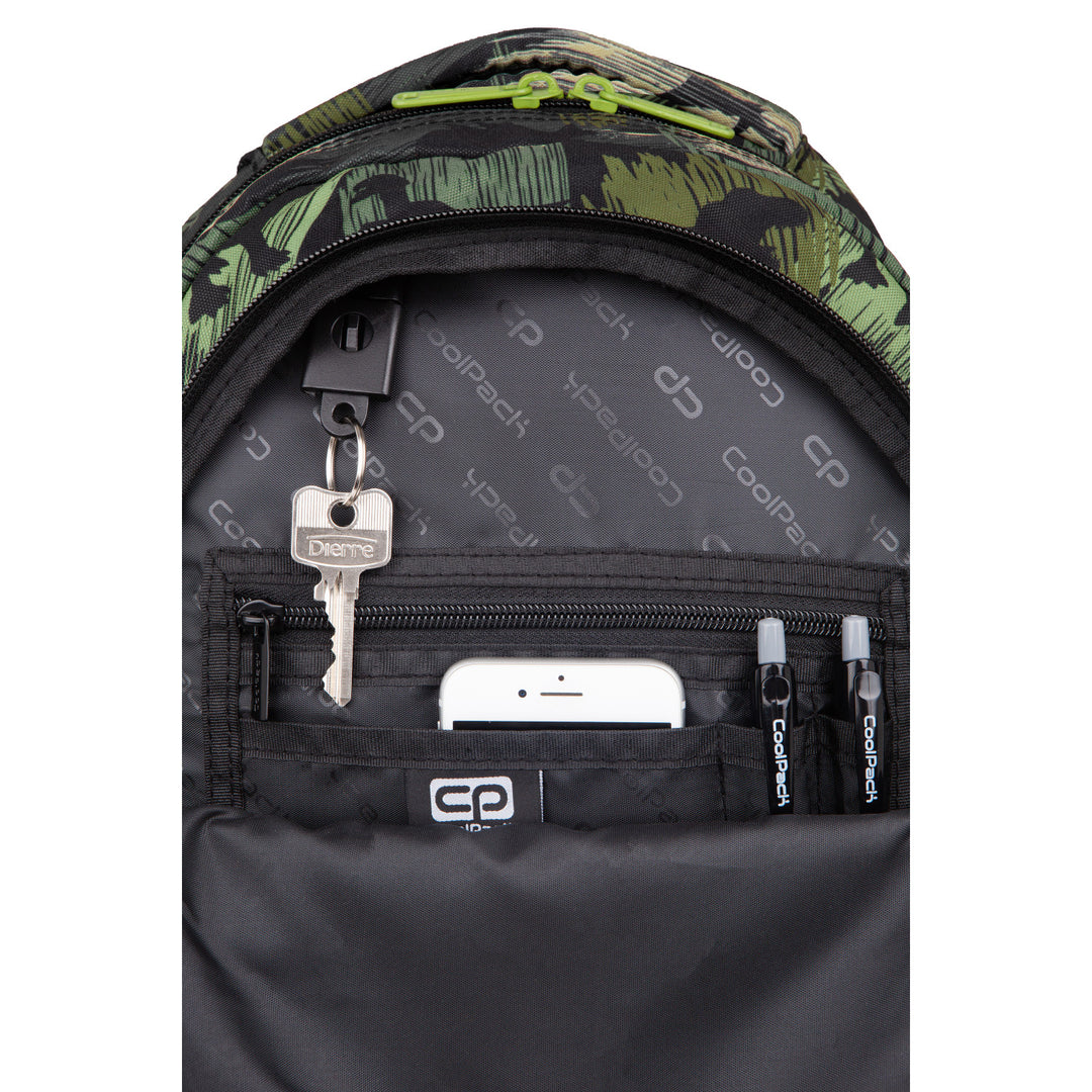 Coolpack ifjúsági hátizsák, 3 rekesz, kontúros hát, Jerry Adventure Park