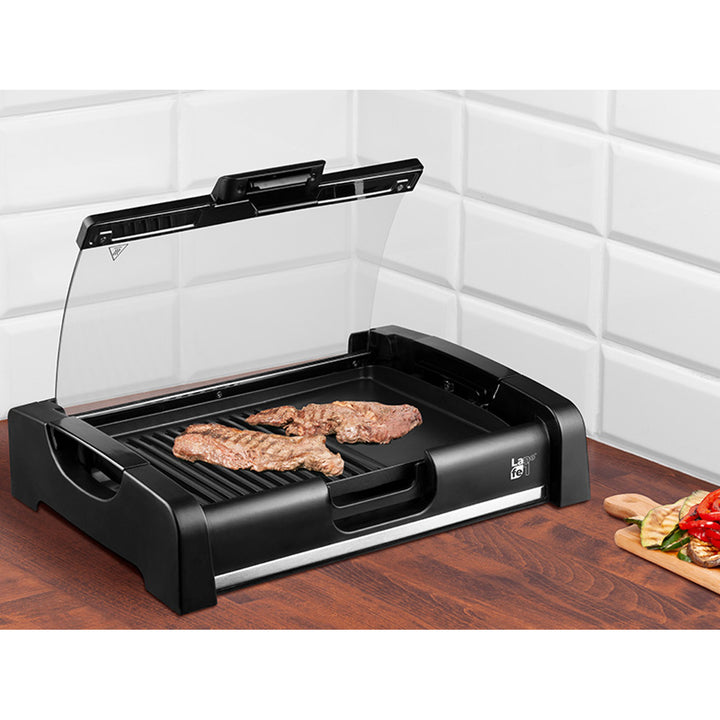 Lafe elektromos grill, fedővel, 1650W, termosztát, GRL003