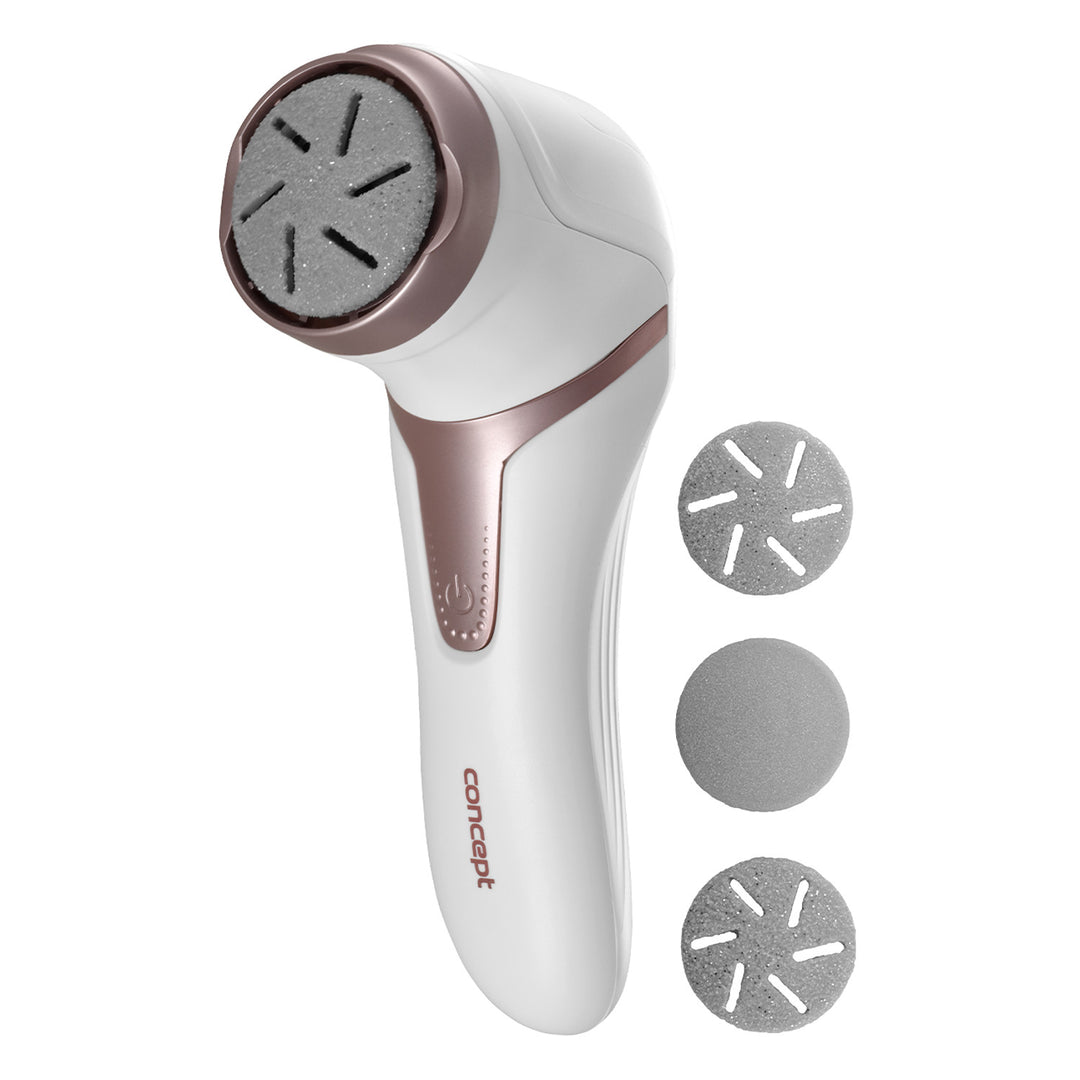 Concept elektromos sarokreszelő, 3 párna, újratölthető, fehér, PN3000