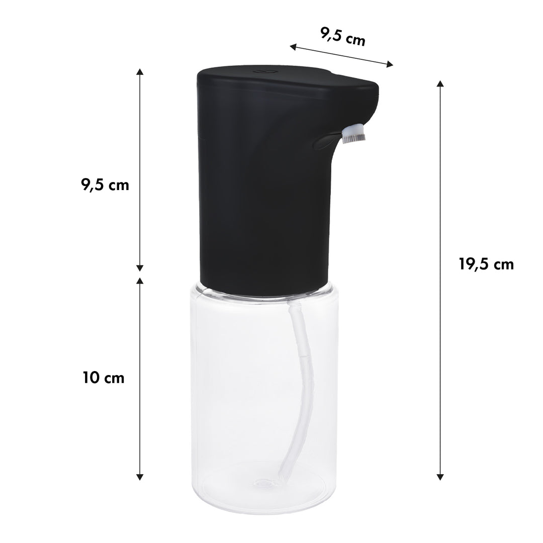 Promedix automata adagoló, adagoló tartály folyékony szappanokhoz, fertőtlenítő folyadékokhoz, 300ml, 4xAA, fekete, PR-540 B