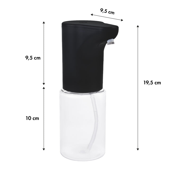Promedix automata adagoló, adagoló tartály folyékony szappanokhoz, fertőtlenítő folyadékokhoz, 300ml, 4xAA, fekete, PR-540 B