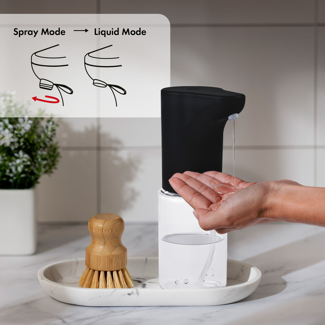 Promedix automata adagoló, adagoló tartály folyékony szappanokhoz, fertőtlenítő folyadékokhoz, 300ml, 4xAA, fekete, PR-540 B