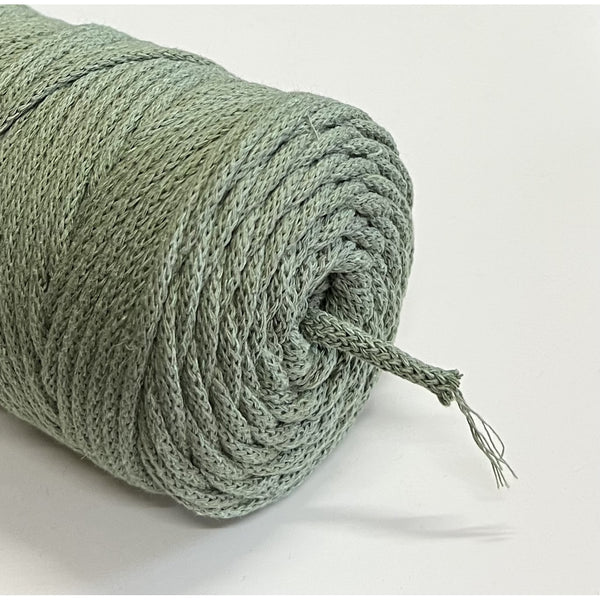 ColiNea, pamut zsinór pamut maggal, fonott, 5mm, 100m, pisztácia, pisztácia