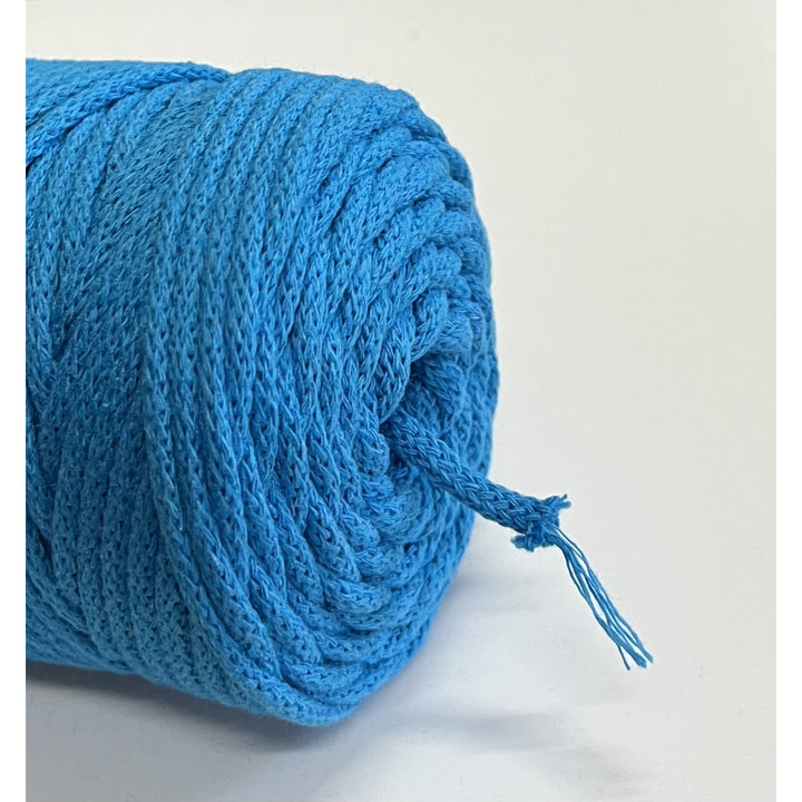 ColiNea, pamut zsinór pamut maggal, fonott, 5mm, 100m, kék