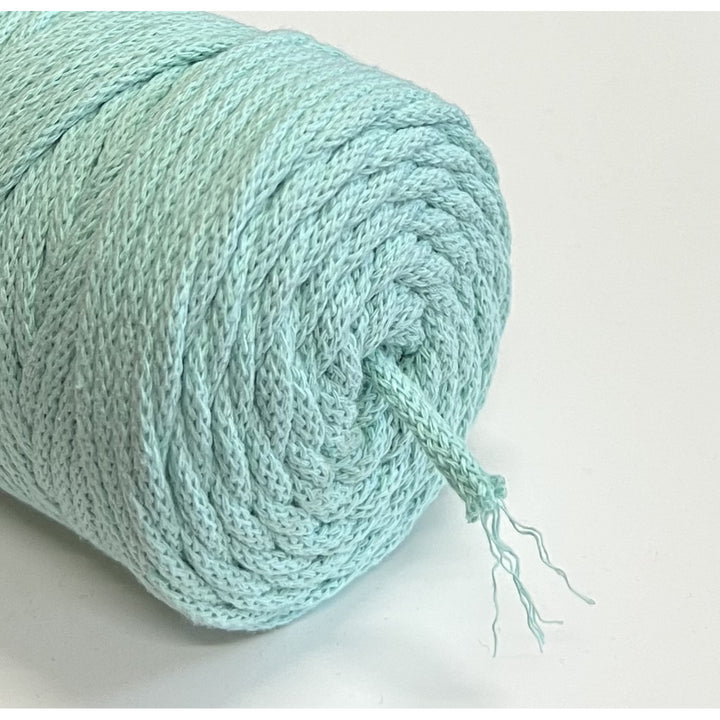 ColiNea, pamut zsinór pamut maggal, fonott, 3mm, 100m, celadon színű