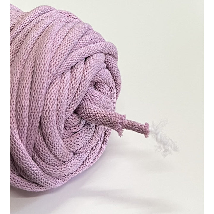 WAS, pamut zsinór poliészter maggal, fonott, 9mm, 50m, piszkos rózsaszínű